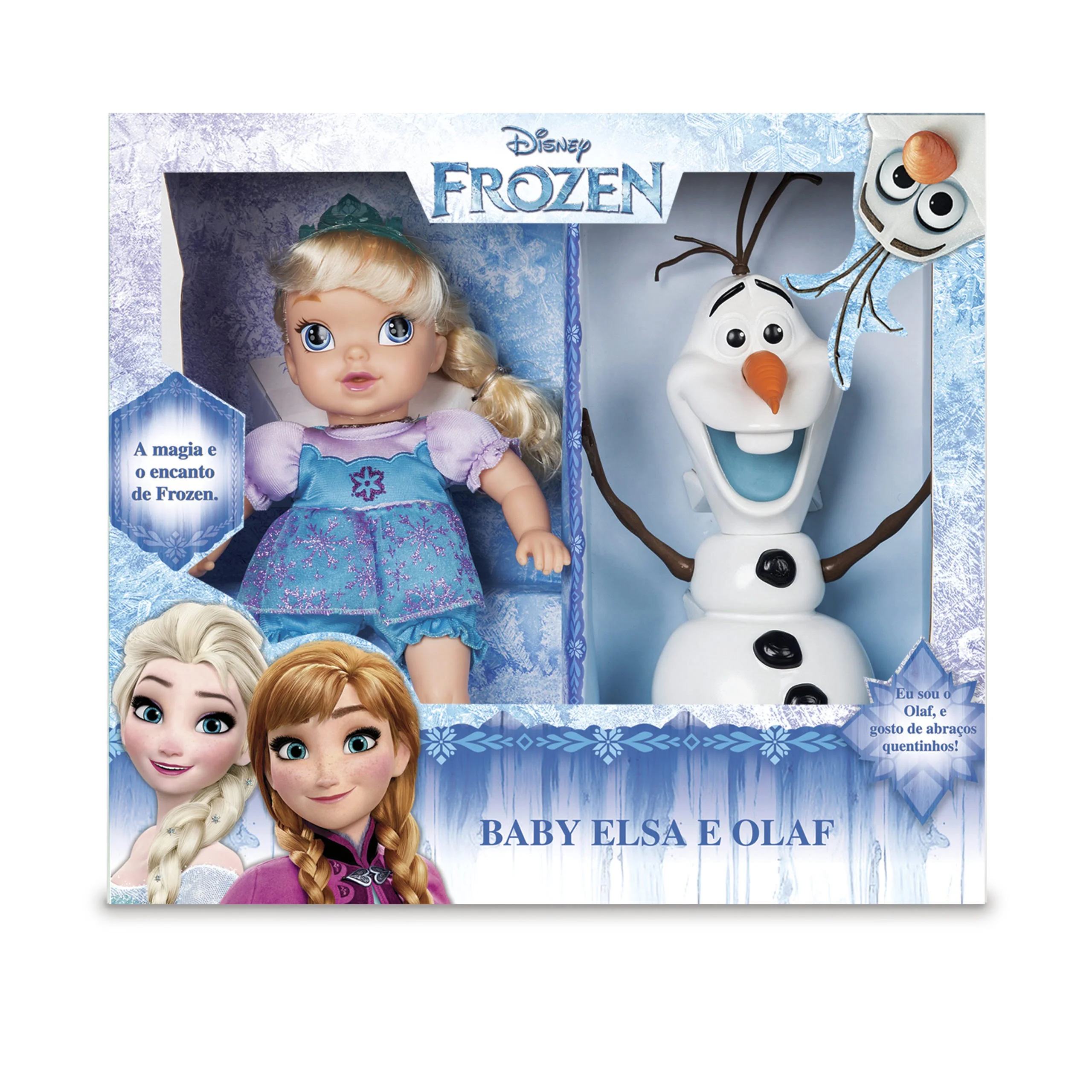 Boneca Frozen II Disney Elsa Passeio com Olaf com Acessórios