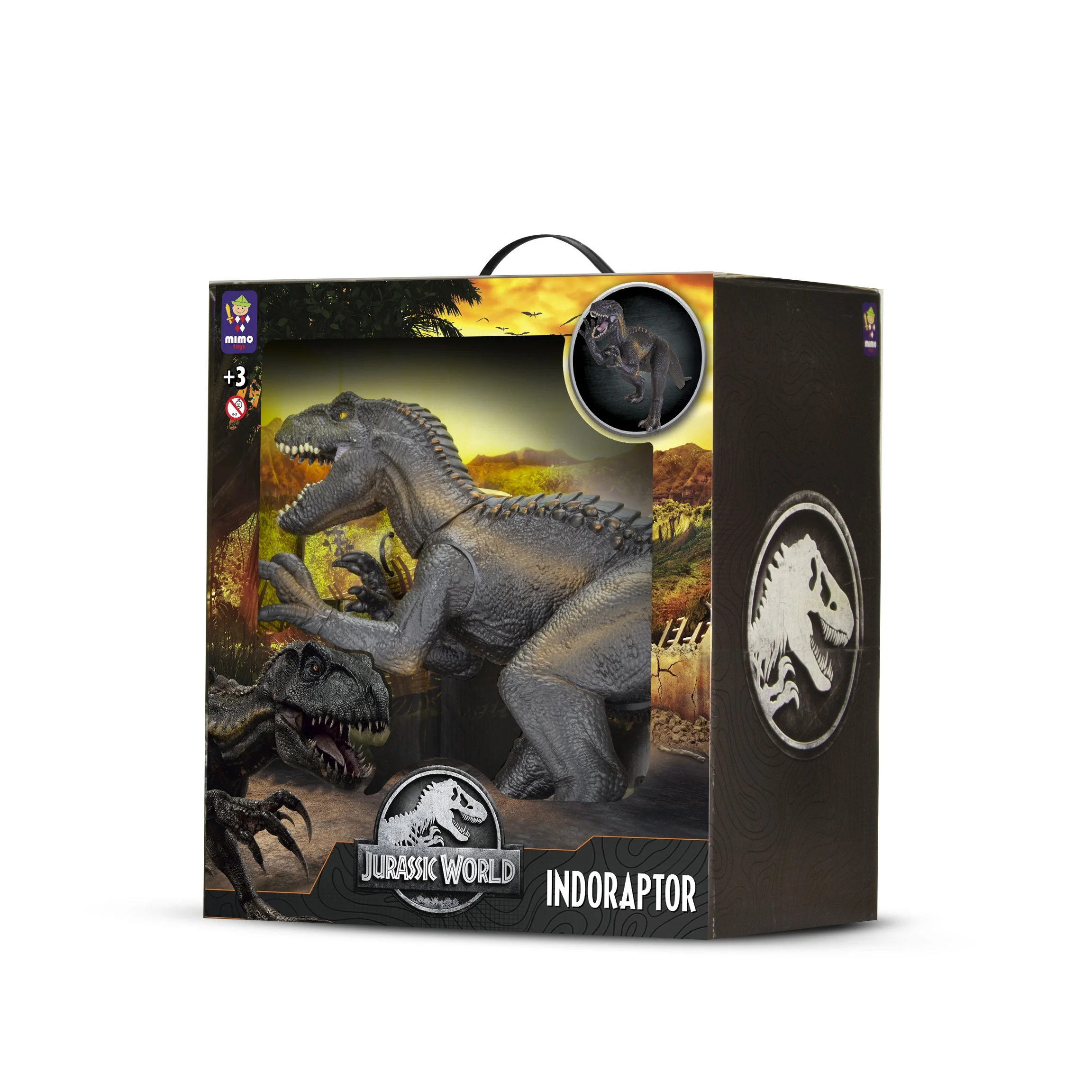 Jurassic World - Quebra Cabeça 100 peças, Indoraptor - Mimo Play - Mimo Toys